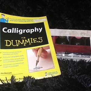 Calligraphy set. And book